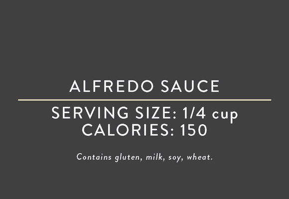 Alfredo Sauce <br> (03/15/17 REV NUT)