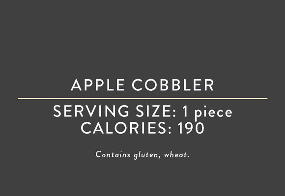 Apple Cobbler <br> (12/27/21 REV NUT)