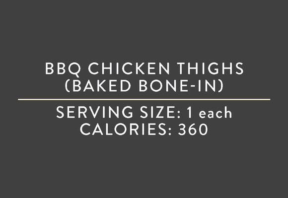 BBQ Chicken Thighs (Baked Bone-In) (07/15/17 REV NUT)