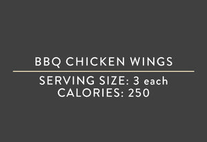 BBQ Chicken Wings <br> (08/30/22 REV NUT)