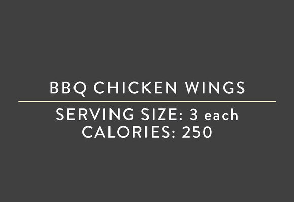 BBQ Chicken Wings <br> (08/30/22 REV NUT)