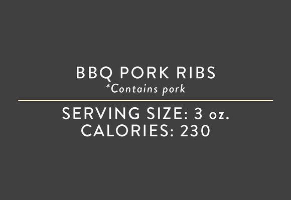 BBQ Pork Ribs <br> (03/15/17 REV NUT)