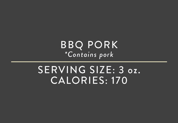 BBQ Pork <br> (03/15/17 REV NUT)