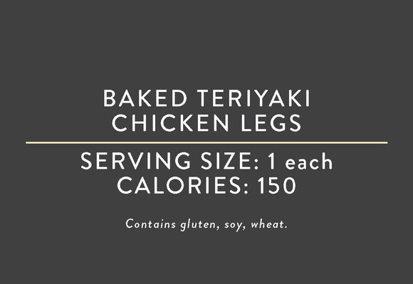 Baked Teriyaki Chicken Legs (07/15/17 REV NUT)