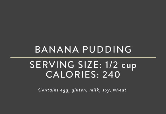 Banana Pudding <br> (03/15/17 REV NUT)