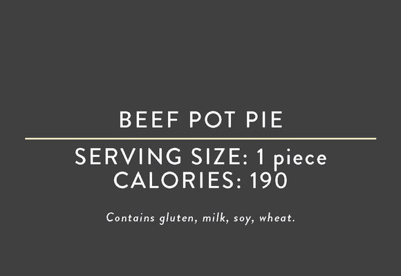 Beef Pot Pie <br> (03/15/17 REV NUT)