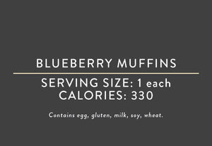 Blueberry Muffins <br> (04/07/17 REV NUT)