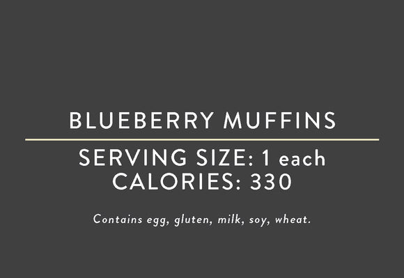 Blueberry Muffins <br> (04/07/17 REV NUT)