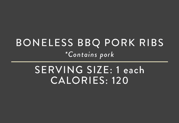 Boneless BBQ Pork Ribs (03/15/17 REV NUT)