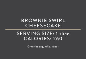 Brownie Swirl Cheesecake <BR>(07/09/25 REV NUT)