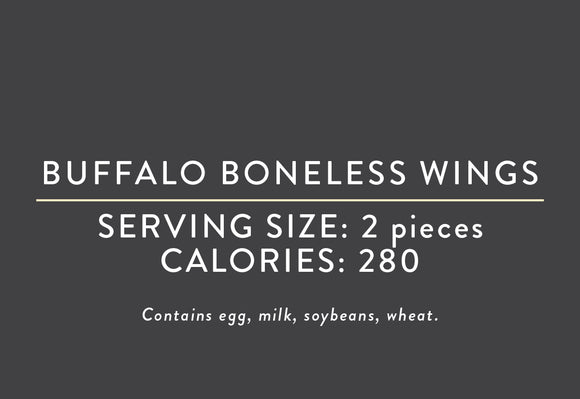 Buffalo Boneless Wings (08/09/25 REV NUT)
