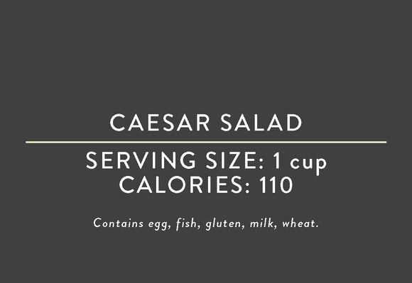 Caesar Salad <br> (03/15/17 REV NUT)