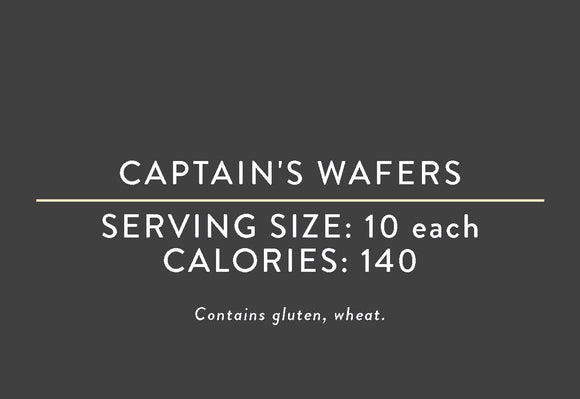 Captain's Wafers <BR>(03/15/17 REV NUT)