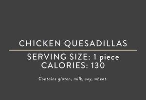 Chicken Quesadillas<BR> (05/15/18 REV NUT)