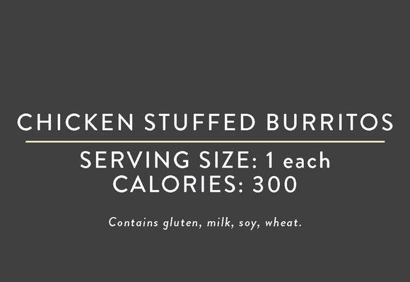 Chicken Stuffed Burritos<BR> (05/15/18 REV NUT)