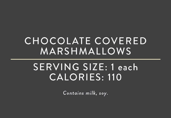 Chocolate Covered Marshmallows <BR> (09/07/21 REV NUT)