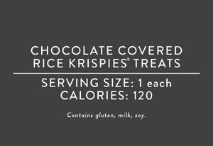 Chocolate Covered Rice Krispies Treats <BR> (09/07/21 REV NUT)