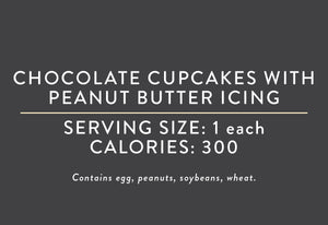 Chocolate Cupcakes with Peanut Butter Icing <BR> (07/09/25 REV NUT)