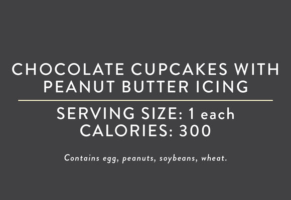 Chocolate Cupcakes with Peanut Butter Icing <BR> (07/09/25 REV NUT)