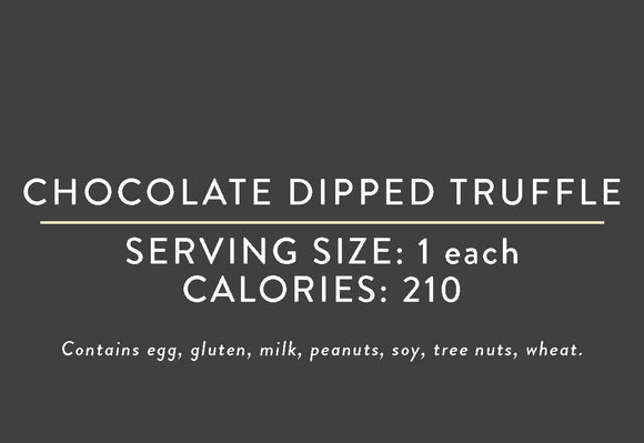 Chocolate Dipped Truffle <BR> <BR>  (09/07/21 REV NUT)