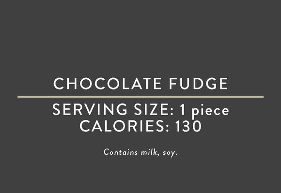 Chocolate Fudge <BR> <BR>(05/15/18 REV NUT)