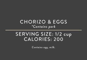 Chorizo & Eggs<BR> (04/07/17 REV NUT)