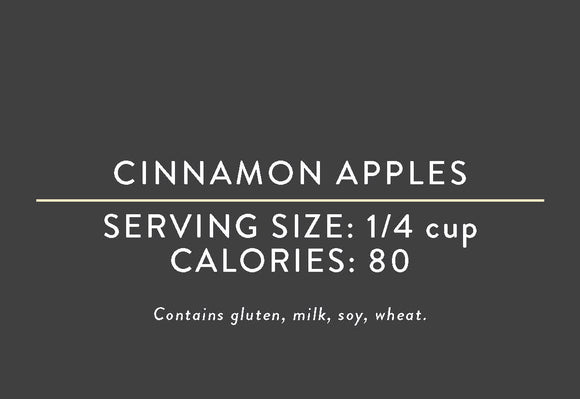 Cinnamon Apples<BR> (10/12/23 REV NUT)