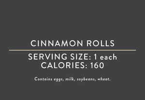 Cinnamon Rolls<BR> (11/20/24 REV NUT)