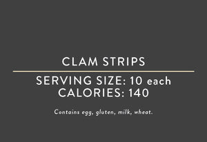 Clam Strips<BR>(03/15/17 REV NUT)