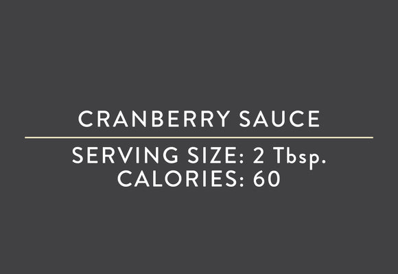 Cranberry Sauce <br> (05/15/18 REV NUT)