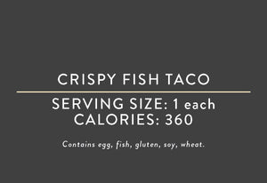 Crispy Fish Taco (05/15/17 REV NUT)