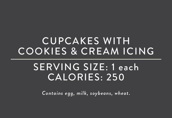 Cupcakes with Cookies & Cream Icing <BR>   (05/21/25 REV NUT)