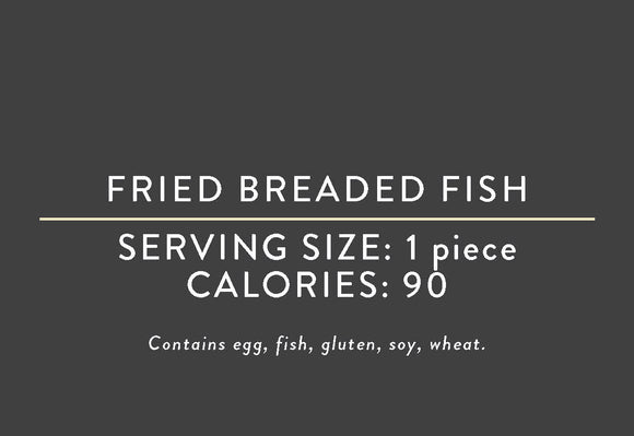 Fried Breaded Fish<BR> (03/15/17 REV NUT)