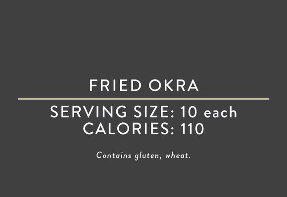 Fried Okra<BR> (03/15/17 REV NUT)