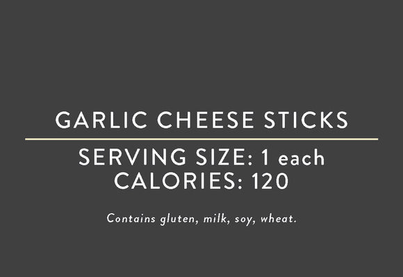 Garlic Cheese Sticks <BR>(03/15/17 REV NUT)