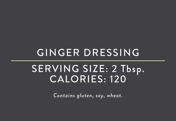 Ginger Dressing<br> <br>