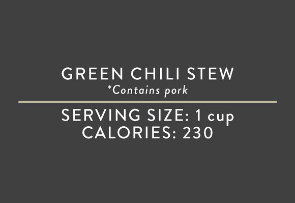 Green Chili Stew<BR> (03/15/17 REV NUT)