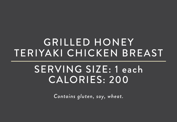 Grilled Honey Teriyaki Chicken Breast (07/31/17 REV NUT)