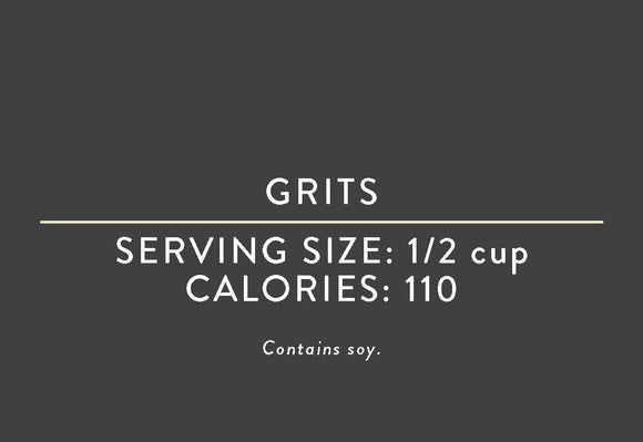 Grits<BR> (03/15/17 REV NUT)