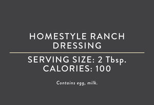 Homestyle Ranch Dressing <BR> (05/15/24 REV NUT)