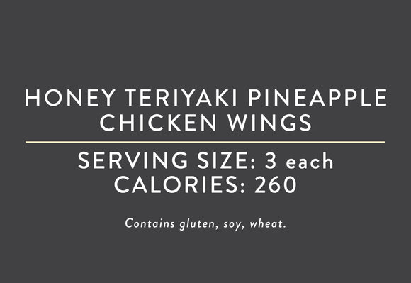 Honey Teriyaki Pineapple Chicken Wings (08/31/22)