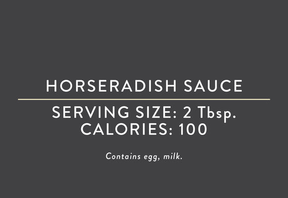 Horseradish Sauce <BR>(05/15/18 REV NUT)