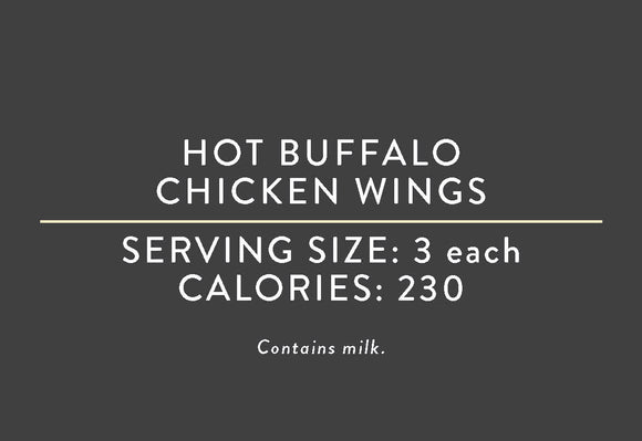 Hot Buffalo Chicken Wings (03/15/17 REV NUT) <BR>