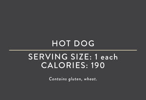 Hot Dog (Lunch Option) 04/26/22 REV NUT)