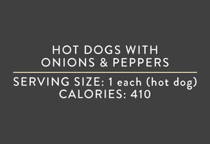 Hot Dogs with Onions and Peppers (07/31/17 REV NUT)