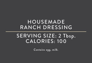 Housemade Ranch Dressing  <BR> <br> (8/09/25 REV NUT)