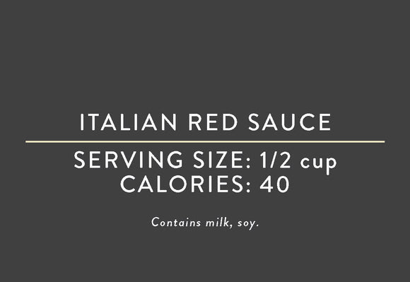 Italian Red Sauce <BR>(2/28/20 REV NUT)