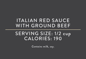 Italian Red Sauce with Ground Beef (12/20/20 REV NUT)