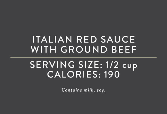 Italian Red Sauce with Ground Beef (12/20/20 REV NUT)