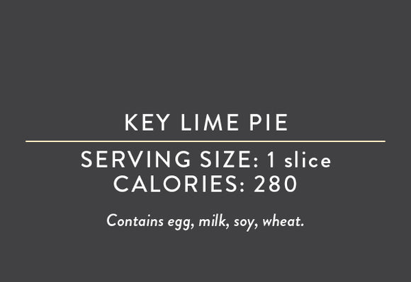 Key Lime Pie <br> (09/03/24 REV NUT)